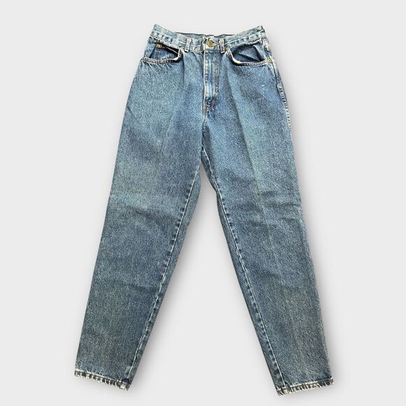 Vintage 80s Jeans Womens 11/XS  Chic Light denim High Rise Mom Jeans Made in USA - Picture 1 of 7